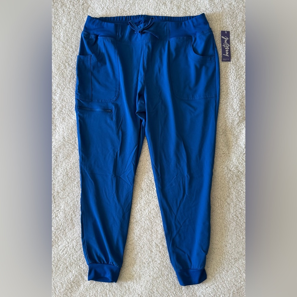 HeartSoul Women’s Scrub Pants Royal Blue Size XL New with Tags